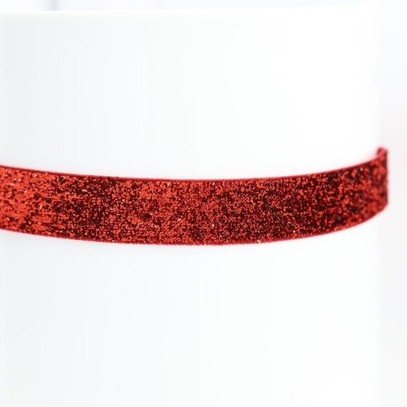 Red Sparkle Choker adjustable red spark Chokers (#10) - Picture 4 of 12